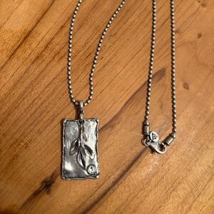 Silpada Sterling Silver Leaf Sprig Necklace